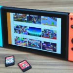 Switch eShop and cartridges.