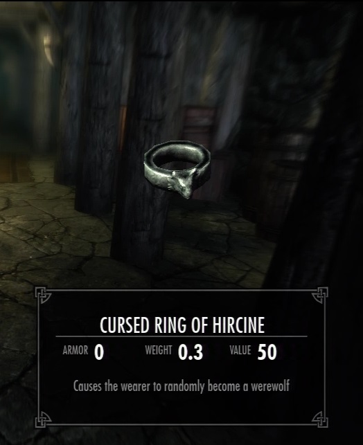 Cursed ring of hircine