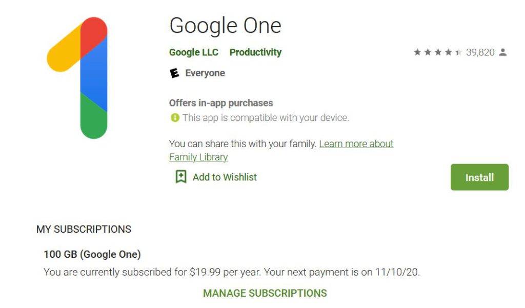 google one featured