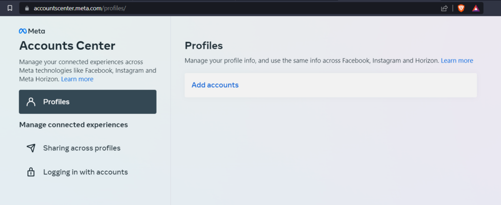Meta Quest - Removing Facebook from Meta Account 1 image 2